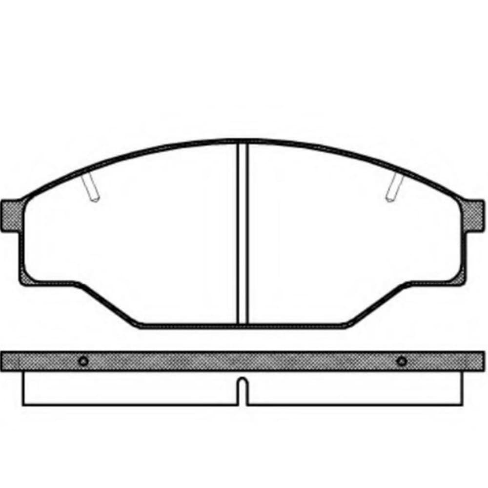 D303 Brake Pads Technical Drawing Specifications Engineering Diagram D303 Brake Pads Technical Drawing Specifications Engineering Diagram
