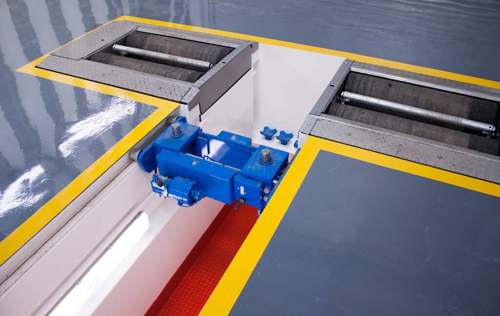 brake testing equipment setup
