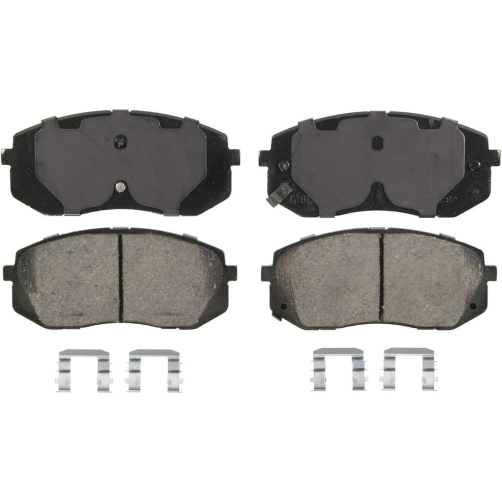 kia ceramic brake pads complete kit with hardware