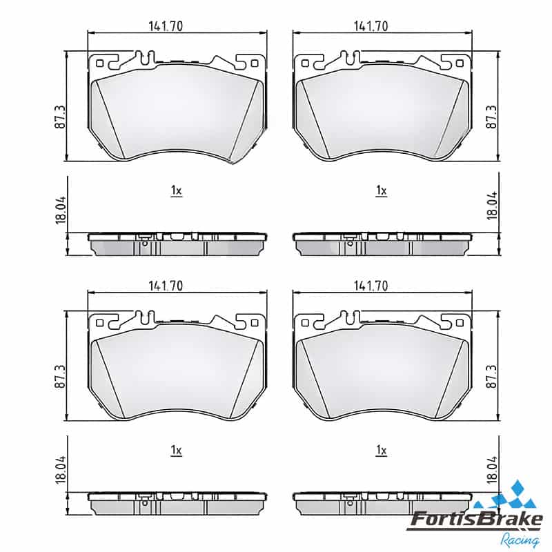 mercedes c300 rear brake pad replacement oem quality