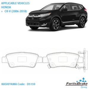 2015 honda crv brake pads front rear