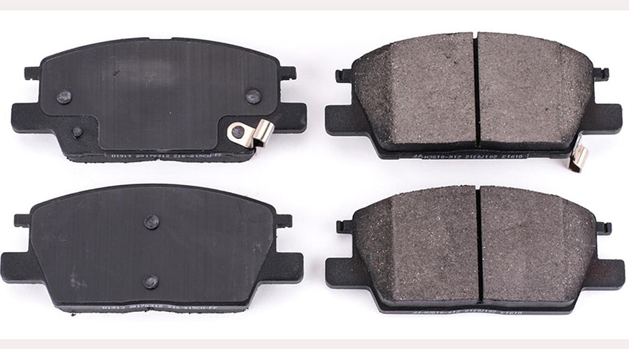 2018 chevy equinox ceramic brake pads closeup