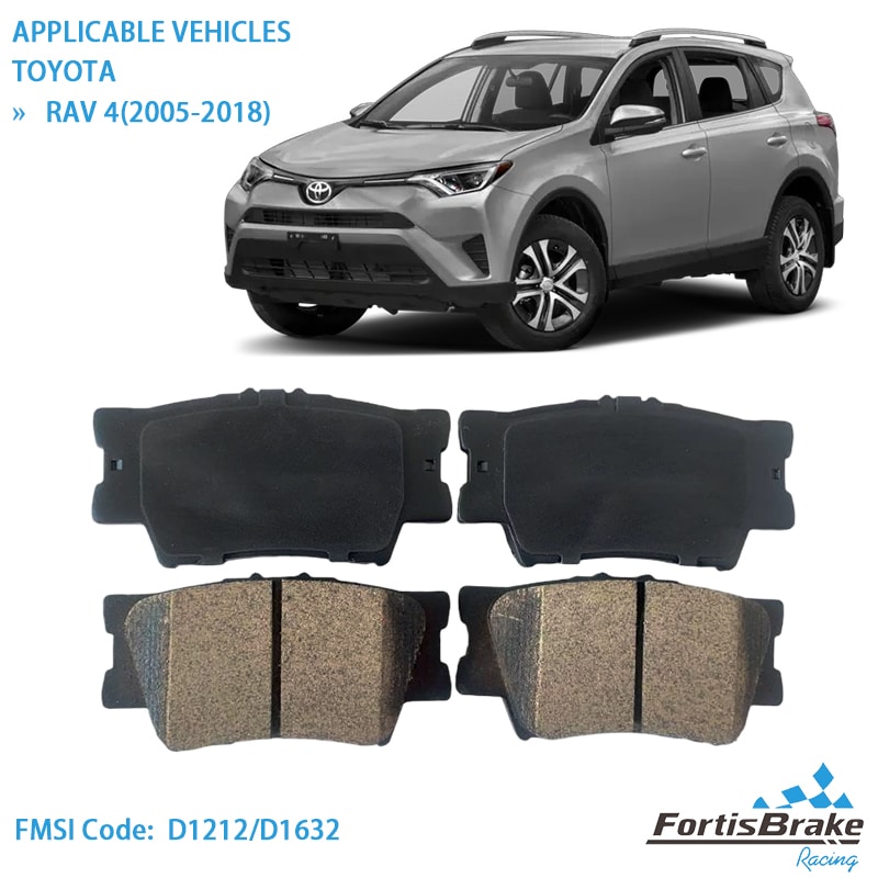 2018 toyota rav4 brake pads premium ceramic set