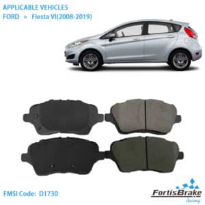 Premium Ceramic Brake Pad Set - Ford FMSI D1730-8954