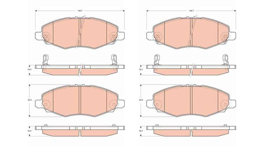 toyota innova brake pads d2260 product overview