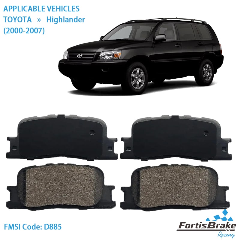 best brake pads for toyota highlander complete set