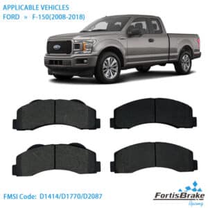 ford f150 brake pads premium ceramic replacement set