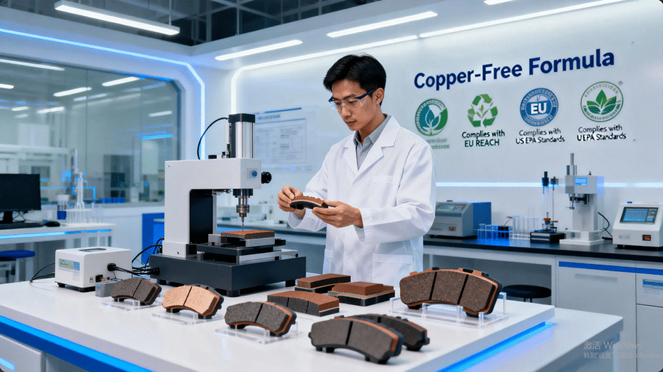 copper free brake pads meeting environmental regulations in us and europe