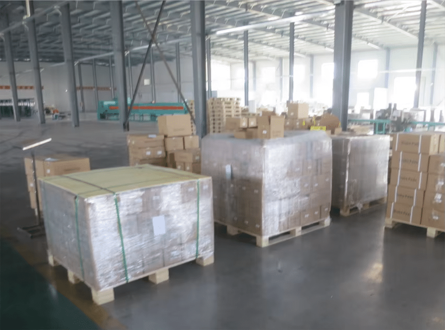 factory direct brake pads wholesale bulk packaging warehouse inventory